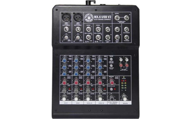 TOPP PRO MX.6USB V2 - компактный микшер