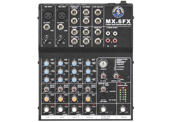 TOPP PRO MX6 FX компактный микшер