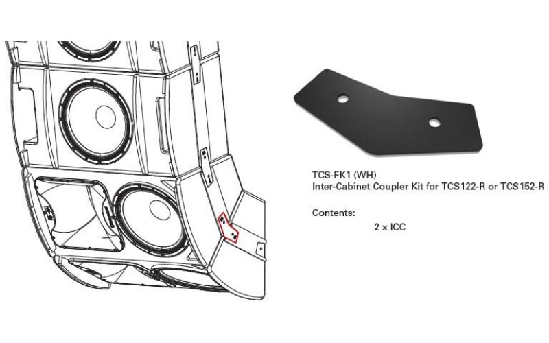 Turbosound ATHENS TCS-FK1 комплект пластин для соединения