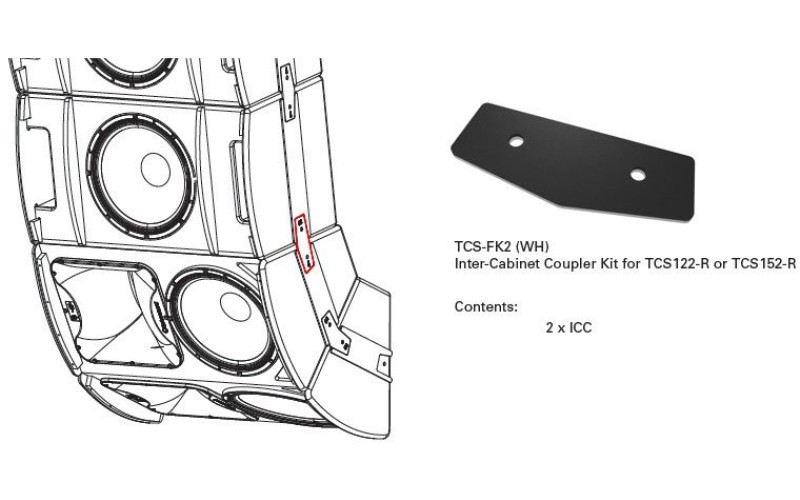 Turbosound ATHENS TCS-FK2 комплект пластин для соединения
