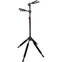 Ultimate Support GS-102 стойка гитарная двойная, c регулируемой высотой захвата грифов, черная