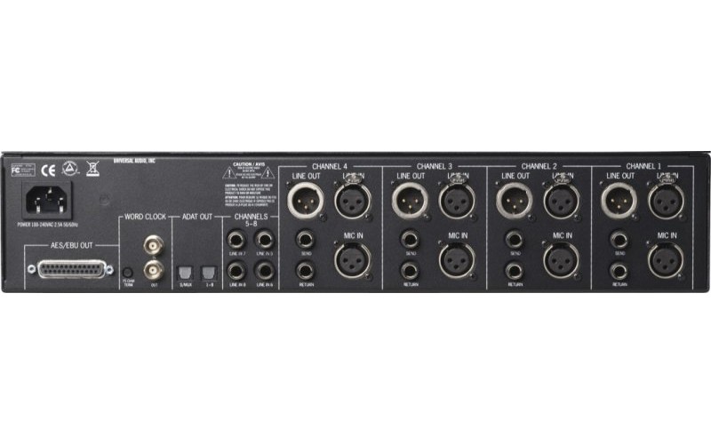 Universal Audio 4-710d 4-х канальный гибридный предусилитель с 8-канальным АЦП