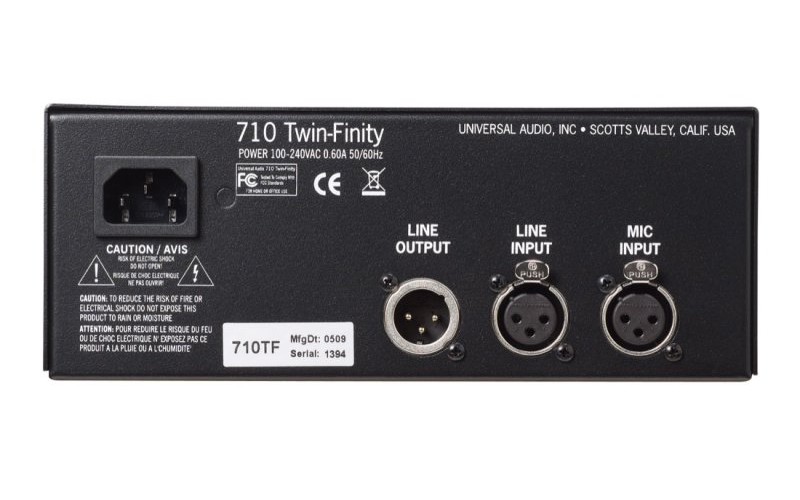 Universal Audio 710 Twin-Finity Одноканальный гибридный предусилитель
