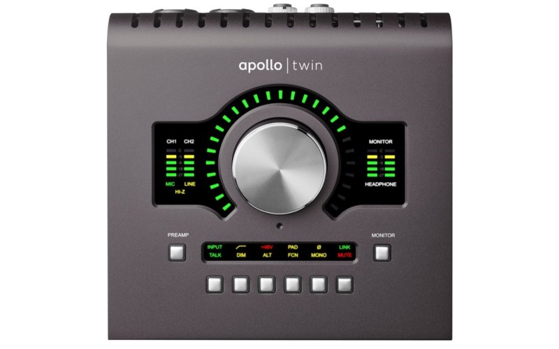 Universal Audio Apollo Twin MkII SOLO Настольный аудиоинтерфейс с DSP для Mac или PC, Thunderbolt
