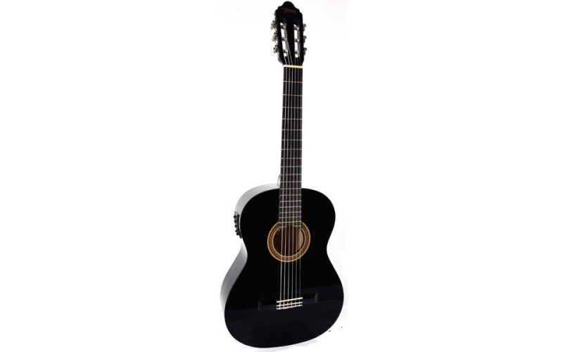 Valencia VC104EBK Гитара электроакустическая, деки и обечайка: липа, гриф: клен, накладка грифа и ни