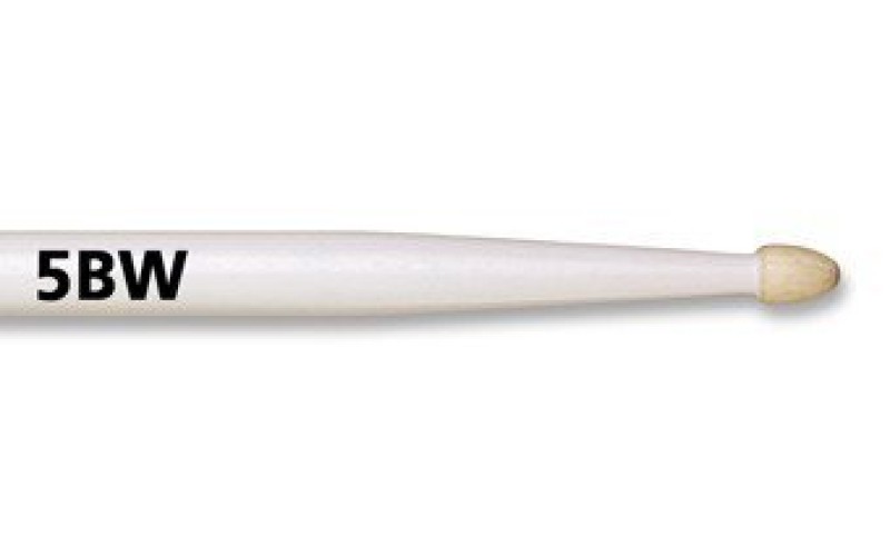 VIC FIRTH 5BW - барабанные палочки белого цвета, тип 5B