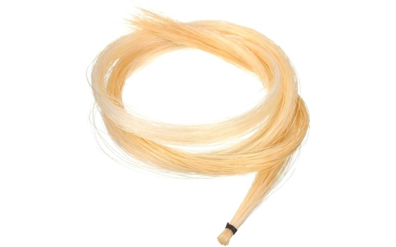 Волос конский отборный HB-25 WH для смычков 4/4-1/8, белый, длина - 78 см, расфасован в дозах для од