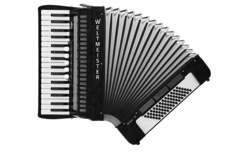 Weltmeister Achat III 72/34 BK Achat 72 Аккордеон 34/72/III/5/3, черный, с ремнями и чехлом