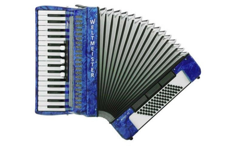Weltmeister Achat III 72/34 BL Achat 72 Аккордеон 34/72/III/5/3, синий, с ремнями и чехлом