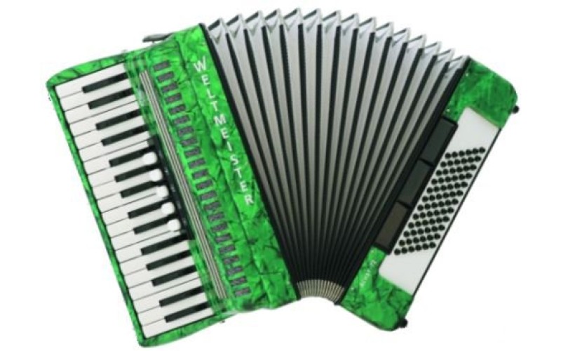 Weltmeister Achat III 72/34 GR Achat 72 Аккордеон 34/72/III/5/3, зеленый, с ремнями и чехлом