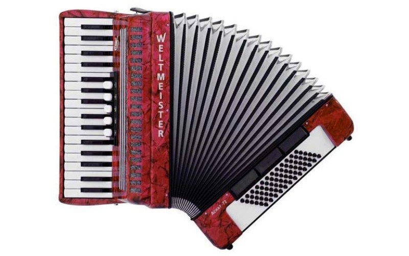 Weltmeister Achat III 72/34 RD Achat 72 Аккордеон 34/72/III/5/3, красный, с ремнями и чехлом