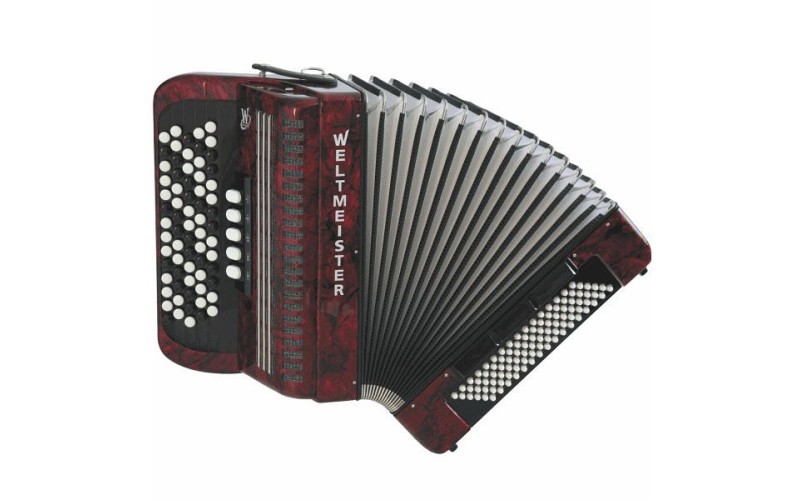 Weltmeister Romance 703 III 96/70 RD Romance 703 Аккордеон кнопочный 70/96/III/5/3, красный
