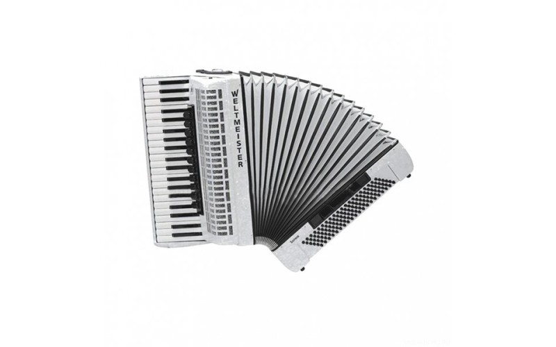 Weltmeister Saphir IV 120/41 WH Saphir Аккордеон 41/120/IV/11/5, белый, с ремнями и чехлом