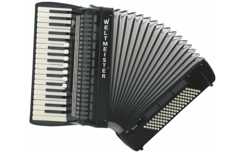 Weltmeister Topas III 96/37 BK Topas III Аккордеон 37/96/III/7/3, черный, с ремнями и чехлом
