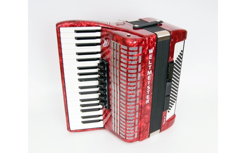 Weltmeister Topas III 96/37 RD Topas III Аккордеон 37/96/III/7/3, красный, с ремнями и чехлом