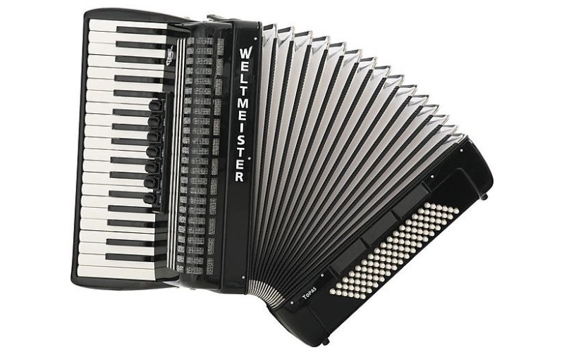 Weltmeister Topas IV 96/37 BK IS Topas IV Аккордеон 37/96/IV/11/5, черный, итальянские пластины