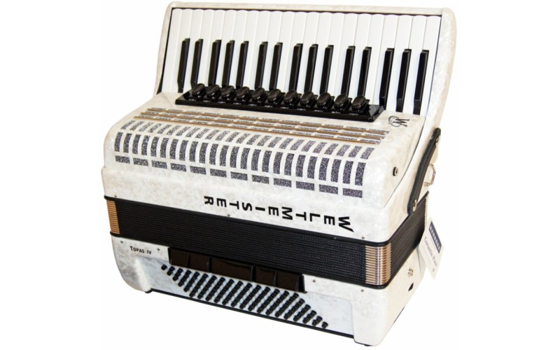 Weltmeister Topas IV 96/37 WH Topas IV Аккордеон 37/96/IV/11/5, белый, с ремнями и чехлом