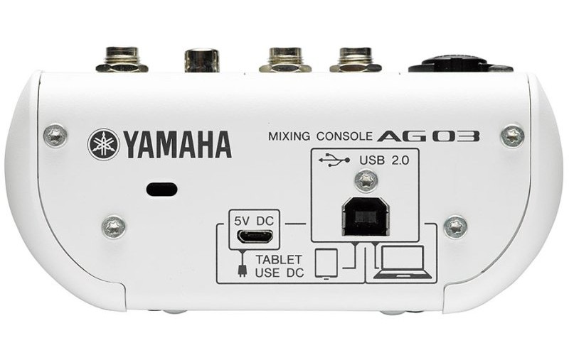 YAMAHA AG03 - многоцелевой 3-канальный микшер с USB-аудиоинтерфейсом