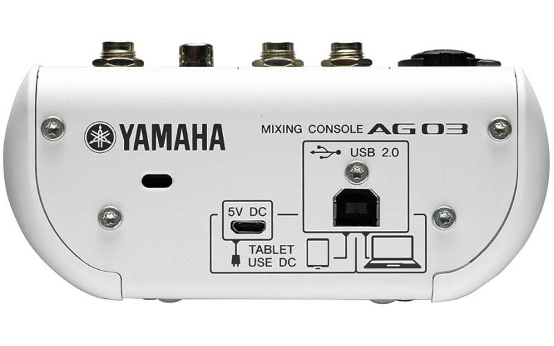 YAMAHA AG03 - многоцелевой 3-канальный микшер с USB-аудиоинтерфейсом