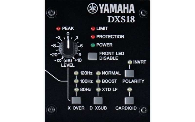 YAMAHA DXS18XLF Активный сабвуфер с 18-дюймовым динамиком и 4-дюймовой звуковой катушкой