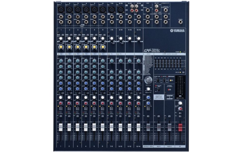 YAMAHA EMX5014C микшерный пульт с усилителем 2x500 Вт