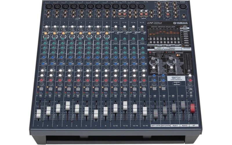 YAMAHA EMX5016CF активный микшерный пульт 2х500 Вт/4 Ом, 2х320 Вт/8 Ом