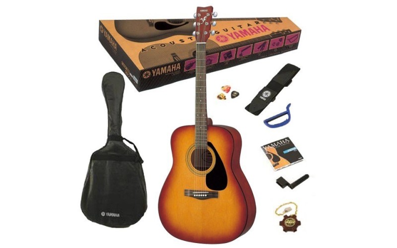 YAMAHA F310P TBS гитарный комплект акустическая гитара Yamaha F310, чехол, набор аксессуаров