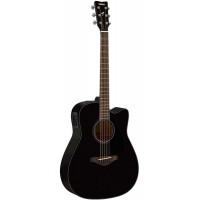 YAMAHA FGX800C Black электроакустическая гитара
