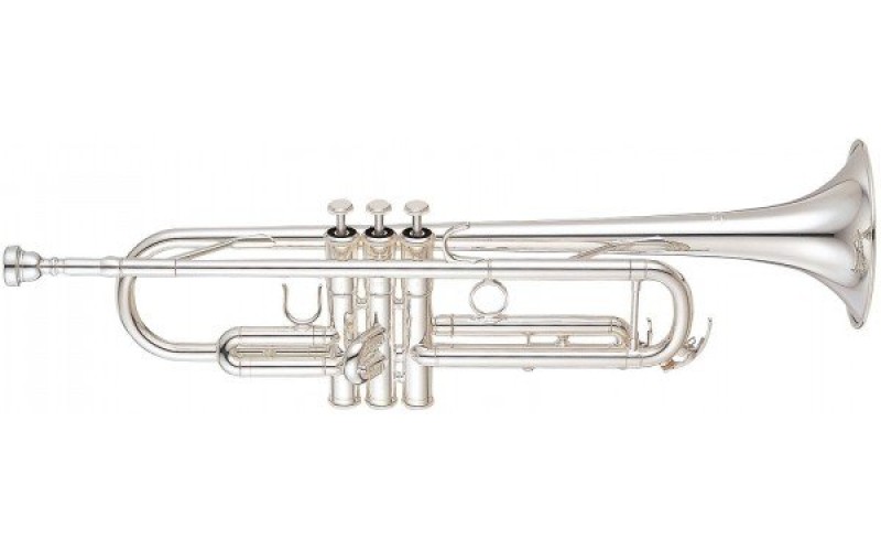 YAMAHA YTR-4335GSII - труба Bb, полупрофессиональная модель, Си-бемоль, томпаковый раструб, серебрян