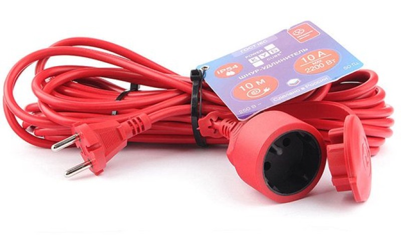 Электрическая мануфактура PC-2-B-10(IP) PowerCube Удлинитель влагозащищенный IP54, 10м