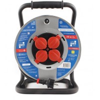 Электрическая мануфактура PC44801 PowerCube Удлинитель на катушке 16А/3.5кВт, 4 роз., 30м 3х2,50мм2