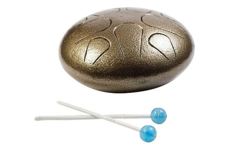 YUKA GF1 - глюкофон, 10 нот, металлический барабан, чехол