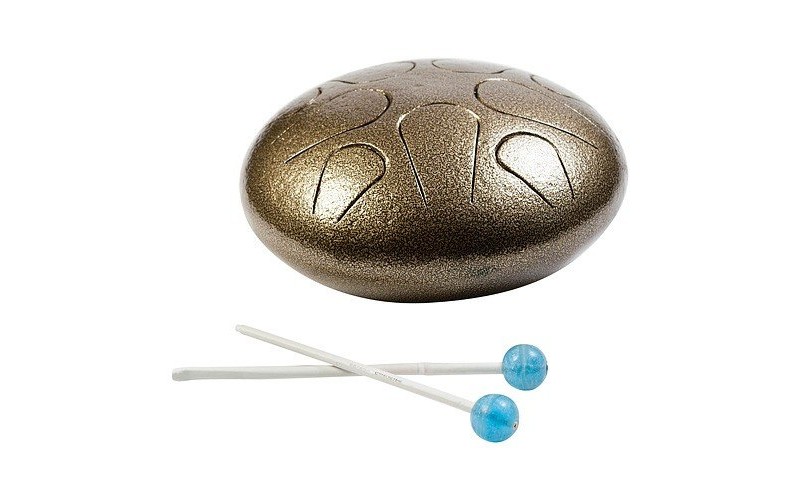 YUKA GF1 - глюкофон, 10 нот, металлический барабан, чехол