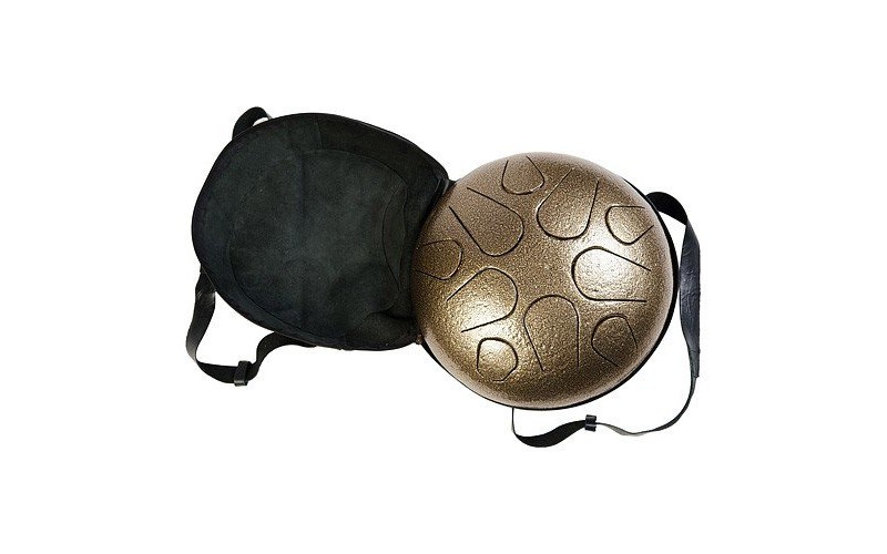 YUKA GF1 - глюкофон, 10 нот, металлический барабан, чехол