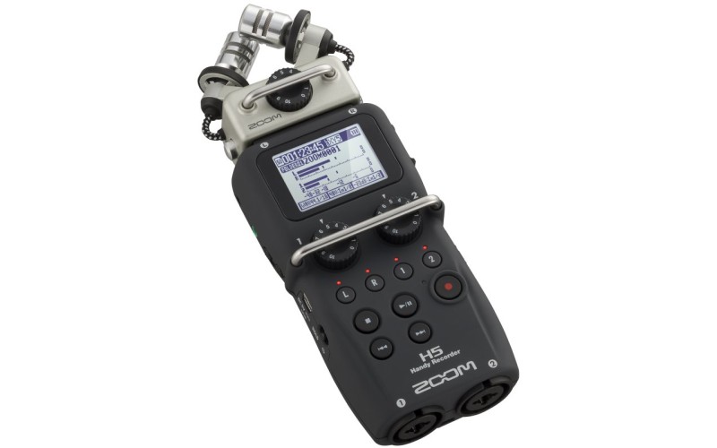 ZOOM H5 - ручной рекордер-портастудия, 2 + 2 каннала, сменные микрофоны