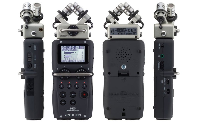 ZOOM H5 - ручной рекордер-портастудия, 2 + 2 каннала, сменные микрофоны
