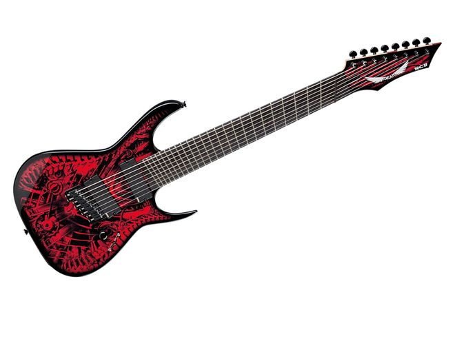 DEAN USA Rusty Cooley Signature RC8 Xenocide Fanned Fret